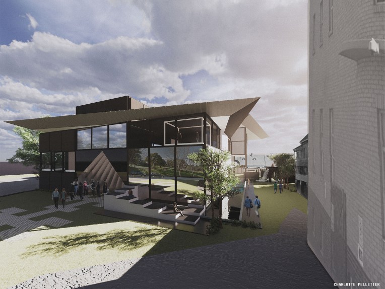 Front View A0 Noise with Text